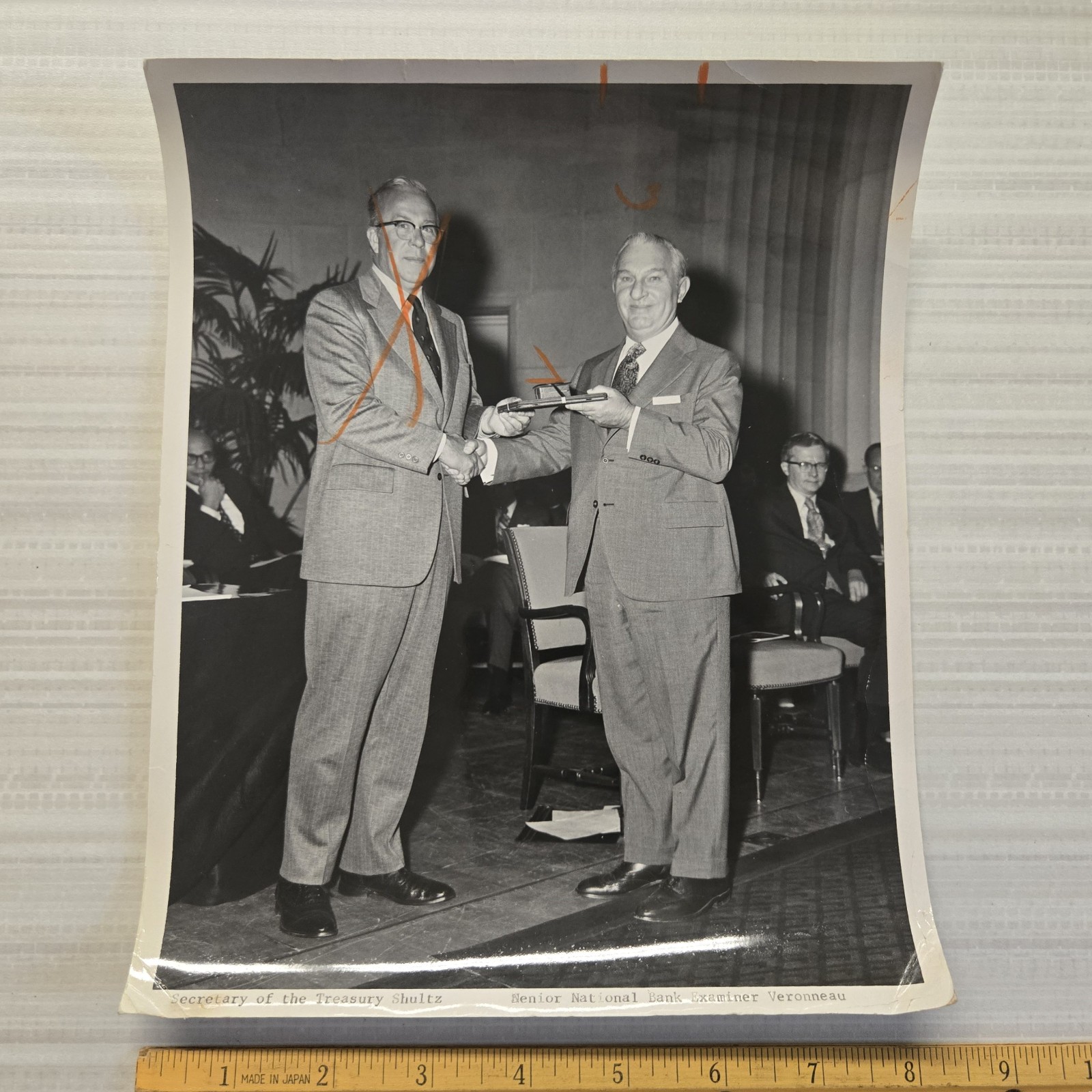 George Shultz Secretary of Treasury State News Wire Press Photo 1970’s Veronneau