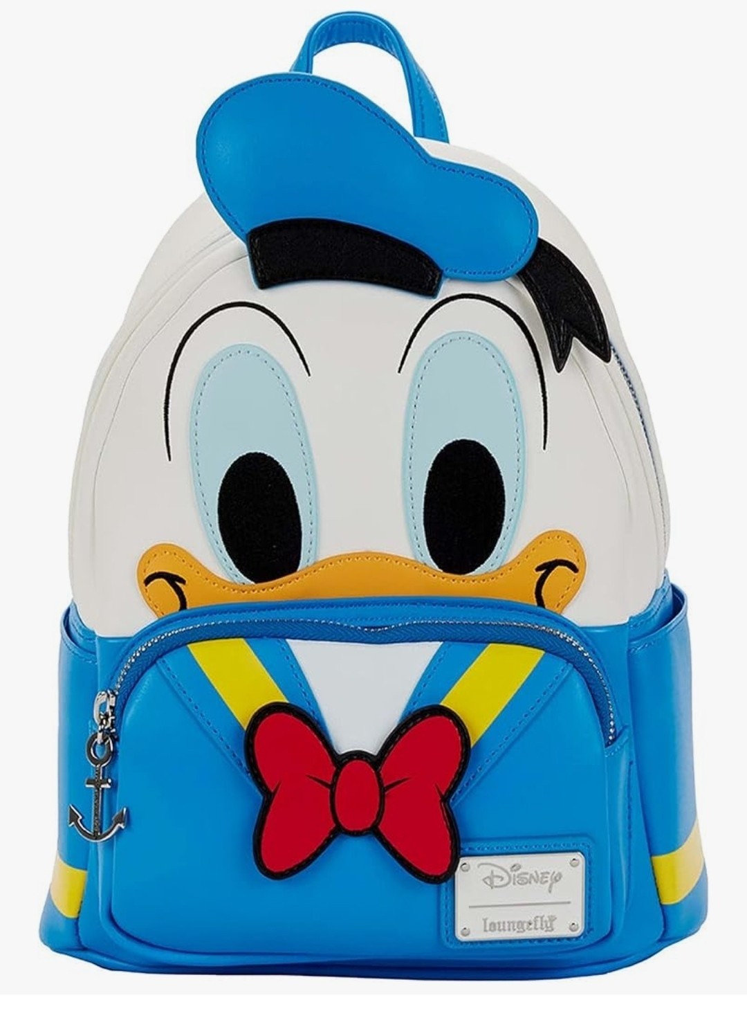 Loungefly Disney Donald Duck Blue White Yellow Red Black Mini Backpack