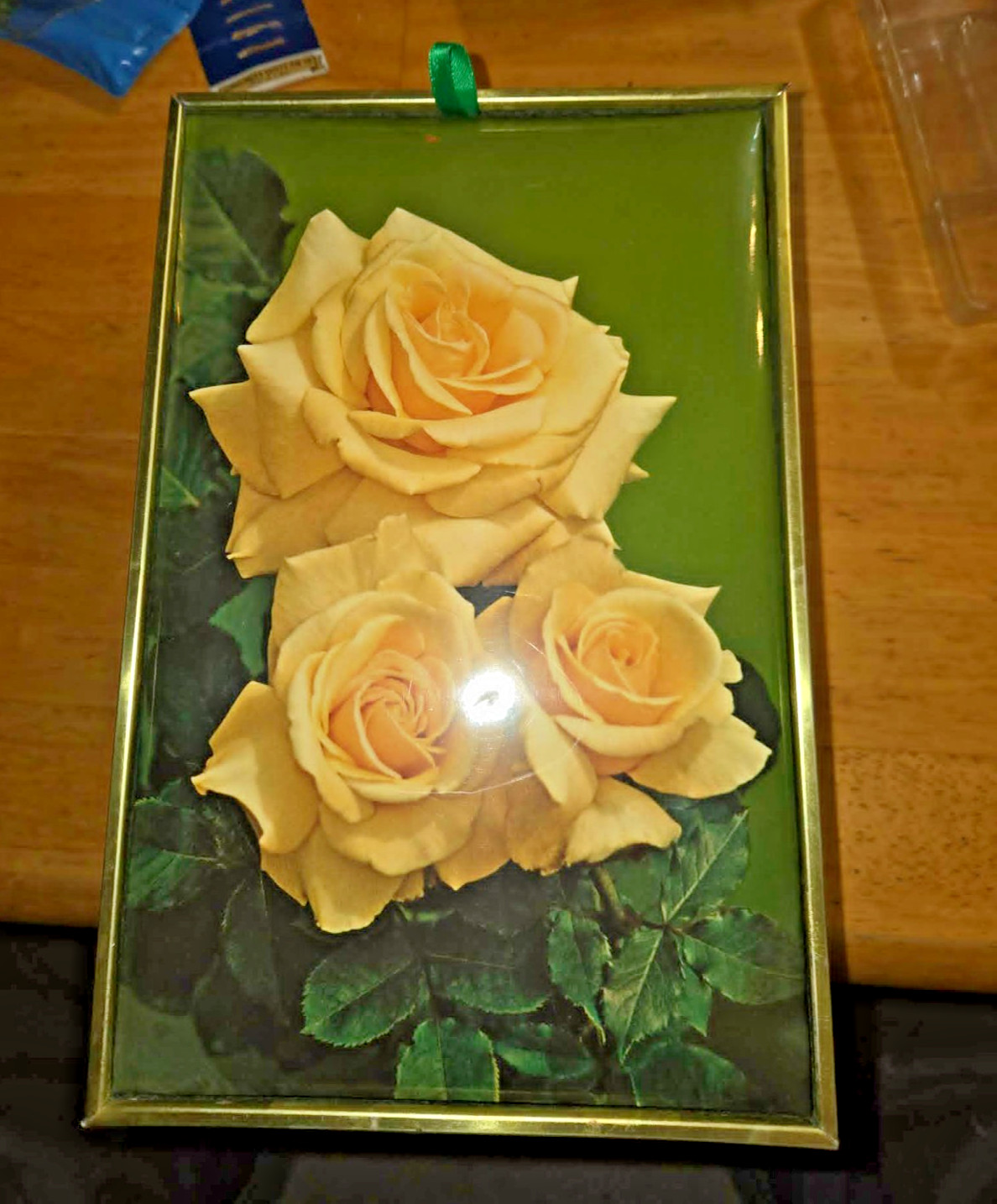 Vintage Amaretto di Saronno Yellow Roses Keepsake Box