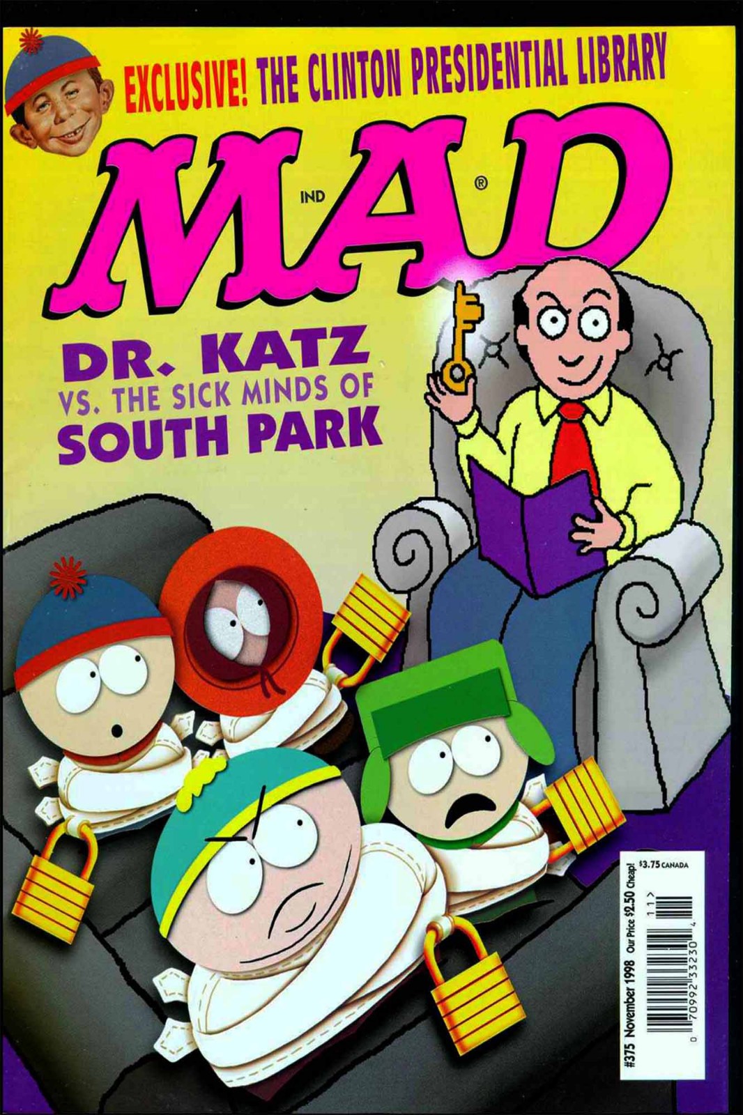 MAD, satire and comic magazine, PDF format 473 issues 1953-2008 on a USB drive