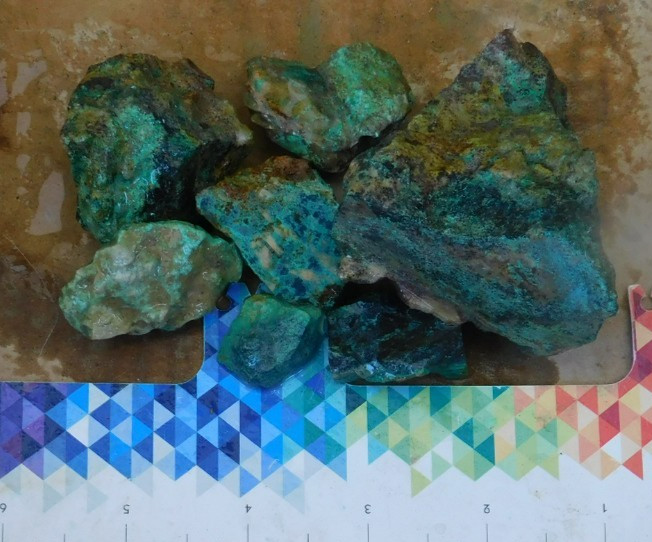 Turquoise rough 1/2 lb high grade natural hard Blue Silver #2 , Tonopah NV Lot A