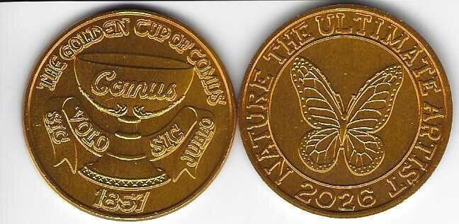 KREWE OF COMUS 2026 MARDI GRAS DOUBLOON – BUTTERFLY