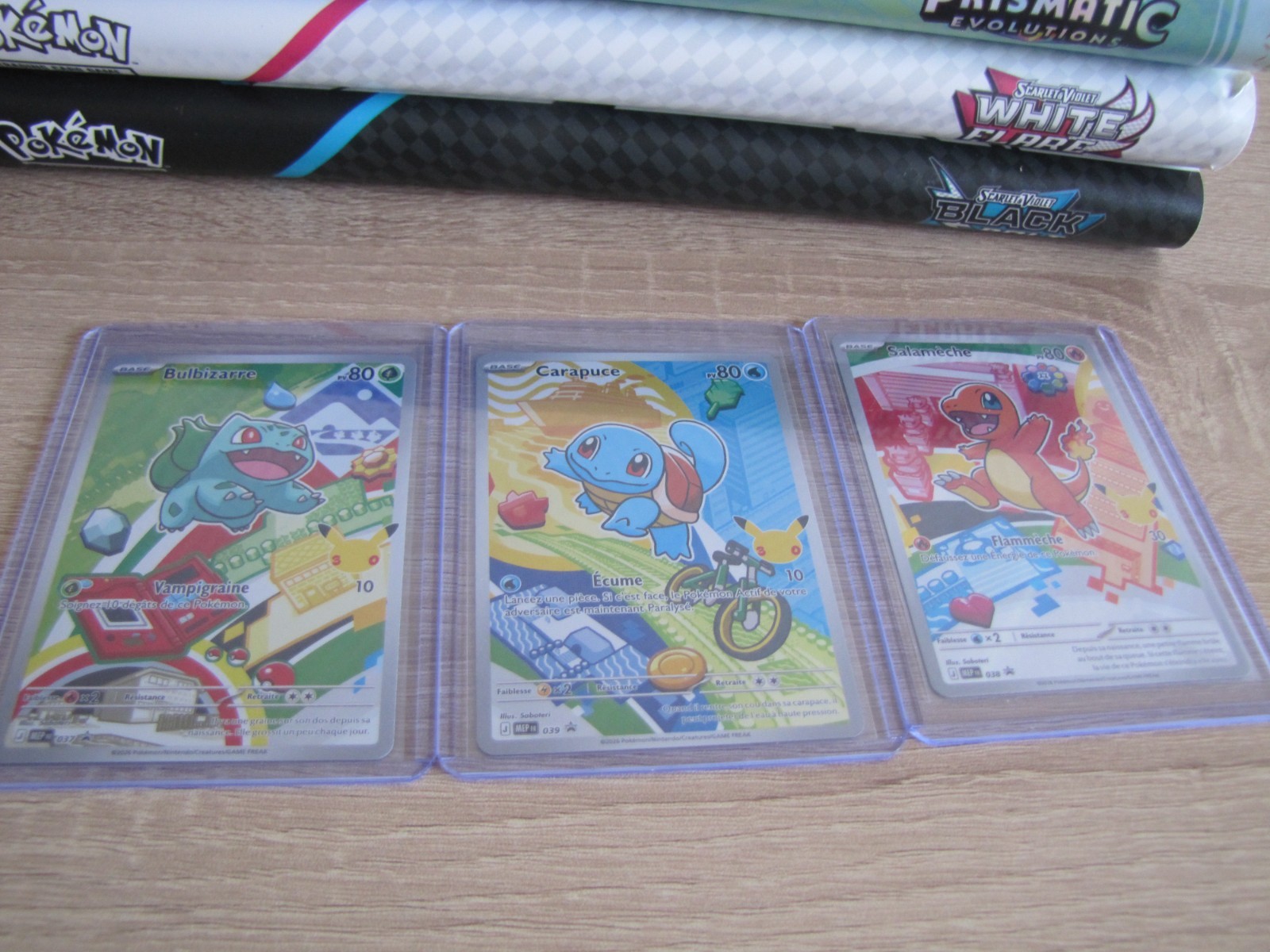 3x Pokemon 30 Years Series 1 Bulbizarre MEP 037 Salameche MEP 038 Carapuce MEP 039
