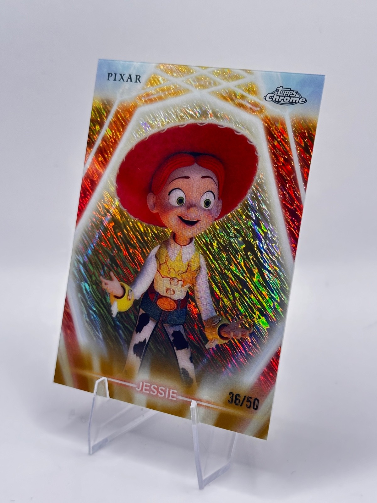 Jessie /50 Topps Neon Gold Chrome Etch Toy Story 30th Anniversary 2026