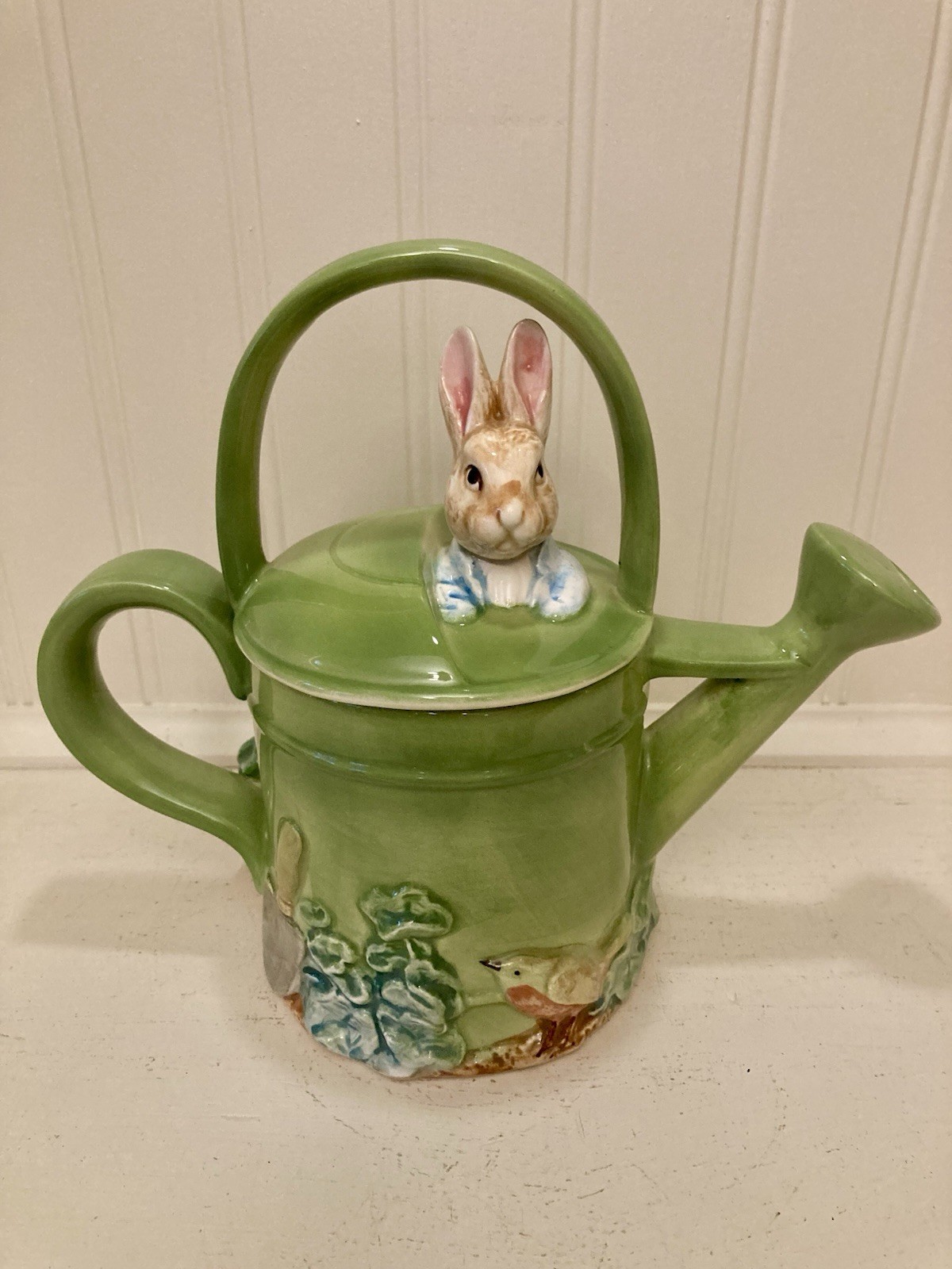 Vintage Schmid Beatrix Potter Musical Tea Pot W/ Box 1994