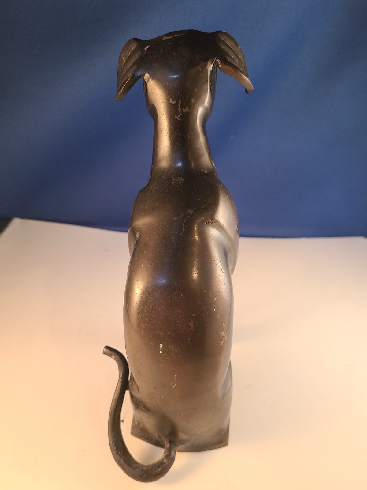 Vintage Solid Bronze? Italian Greyhound Whipet Dog Statue Figurine