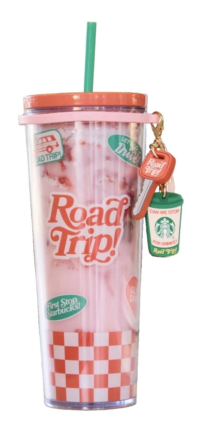 Starbucks X Dandy Road Trip Tumbler 24oz. W/Keychain Charm 2026 NEW