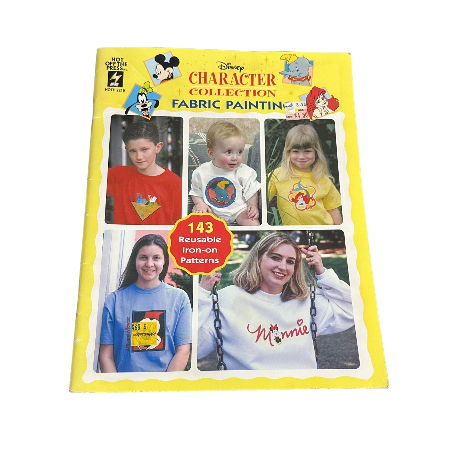 Disney Character Collection Fabric Painting Pattern Book HOTP 2219 143 Designs