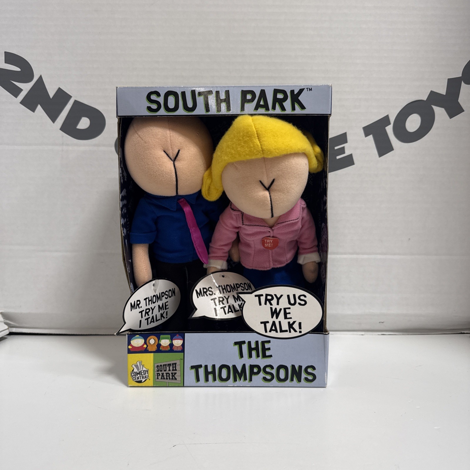 Rare Vintage South Park The Thompson Talking Plush Figures – NIP – Read