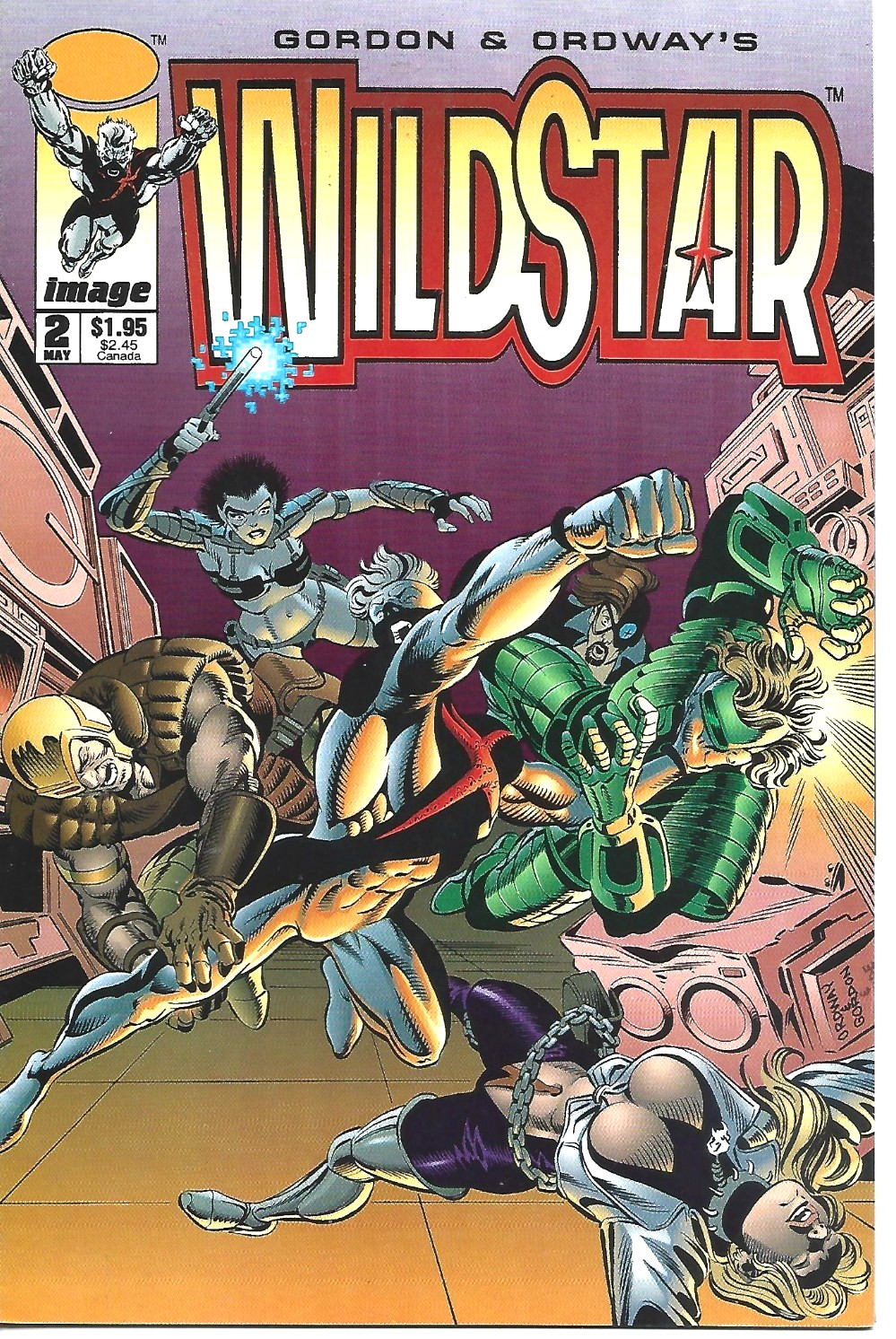 WILDSTAR #2 IMAGE COMICS 1993 BAGGED AND BOARDED