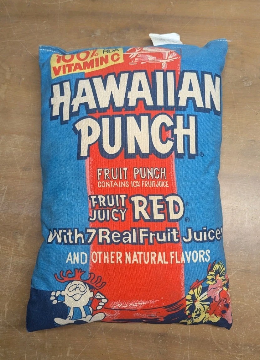 Hawaiian Punch Advertising Pillow “Punchy” RARE Plushy Vintage 1980 RJR FOODS