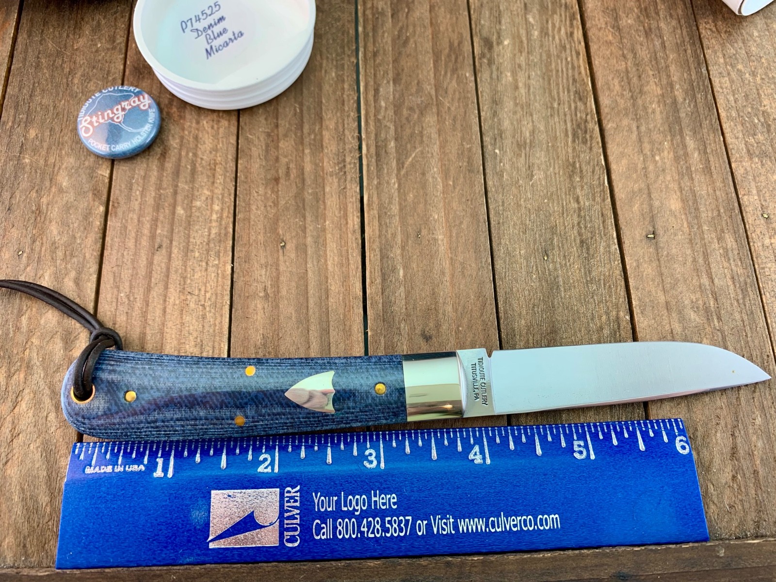 Great Eastern Cutlery #74 Fixed Blade Denim Blue Micarta 2025