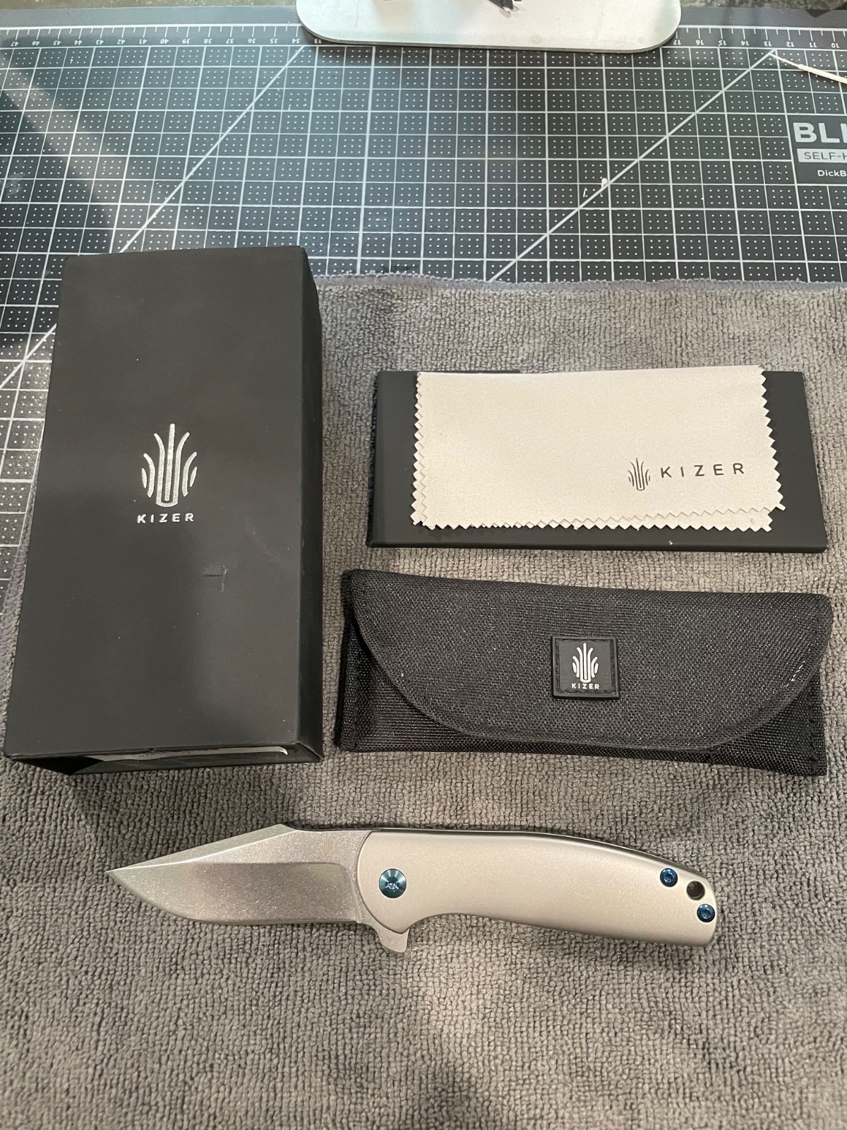 Kizer Ursa Minor Titanium Flipper- Ray Laconico design-Discontinued Out of Stock
