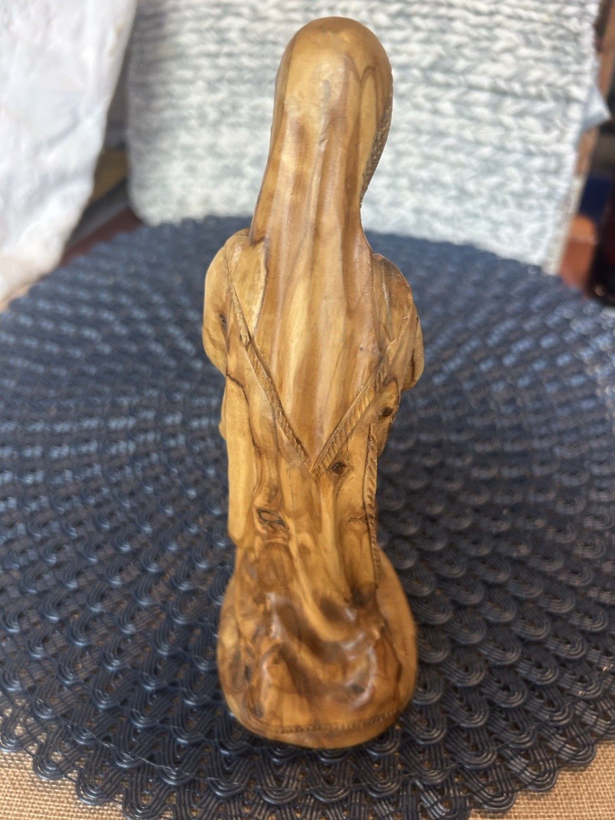 VINTAGE OLIVE WOOD NATIVITY SET 16 pcs HAND CARVED in BETHLEHEM THE HOLY LAND