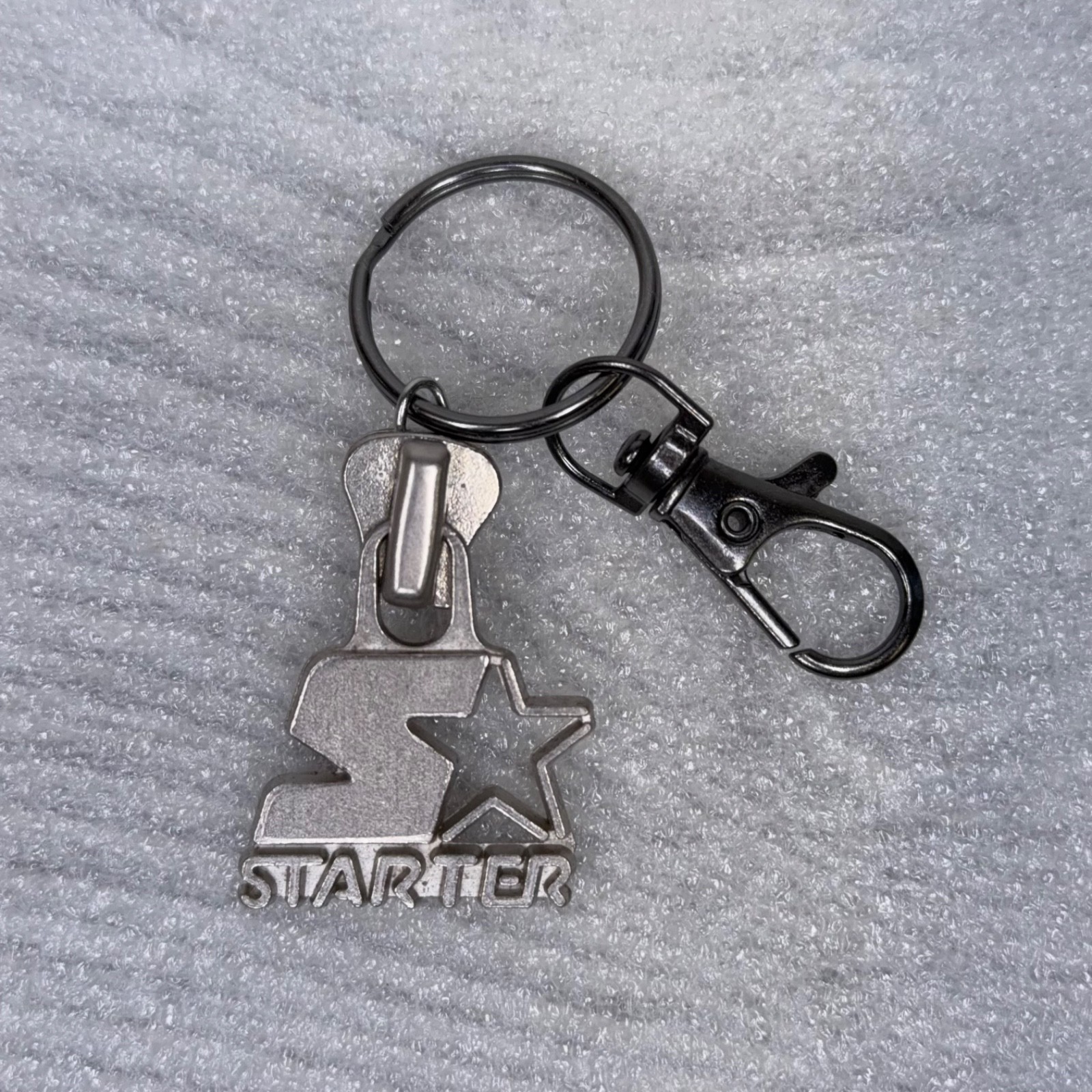 Vintage Starter Zipper Keychain w/ YKK Zipper | 90s Starter Jacket Pull Keychain