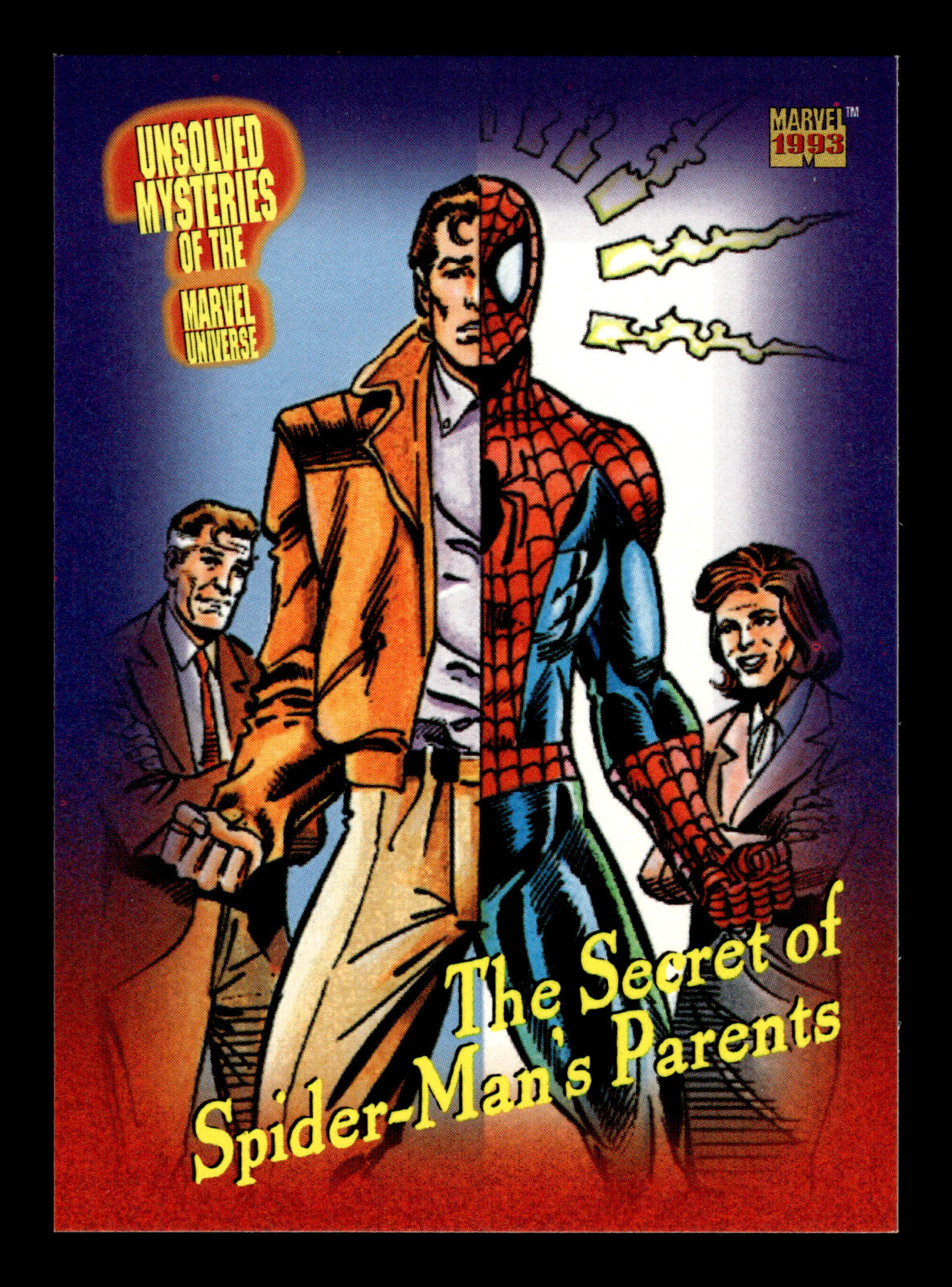 1993 SkyBox Marvel Unsolved Mysteries – The Secret of Spider-Man’s Parents #143