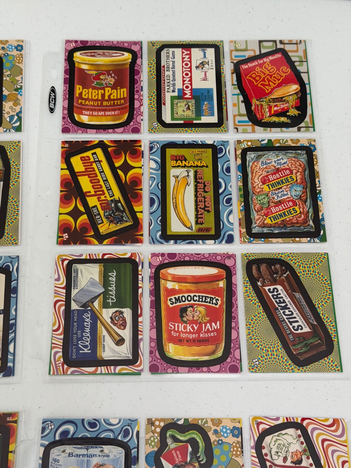 VINTAGE TOPPS WACKY PACK FLASHBACK STICKER CARDS LOT