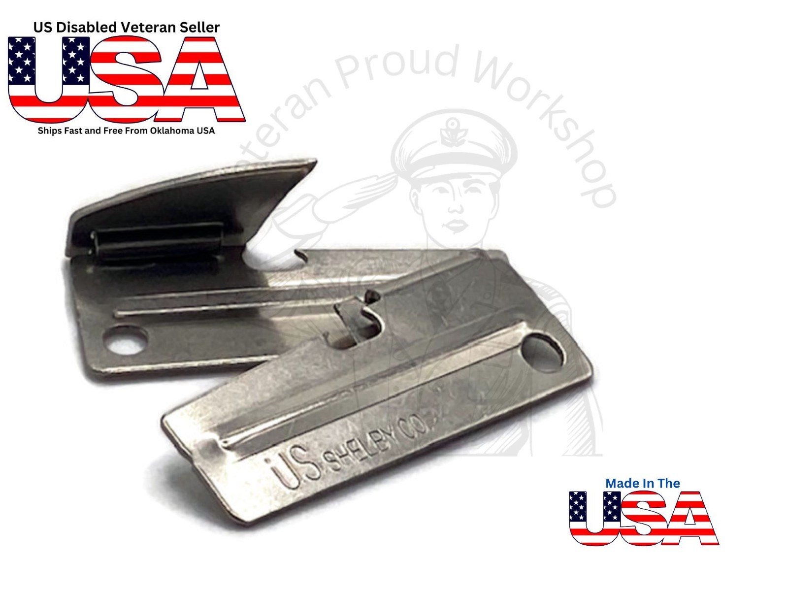2 Pieces Original US Army Issue P38 Can Openers US SHELBY CO