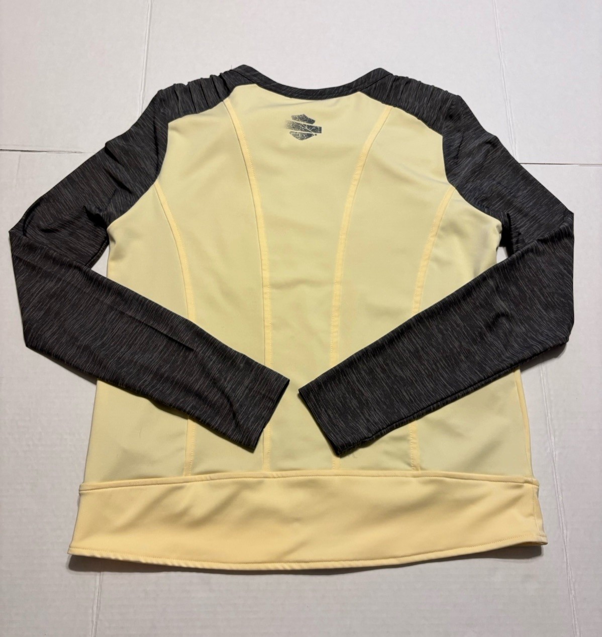 Harley Davidson Jacket Women’s Sz M Yellow Grey Performance Asymmetrical Moto