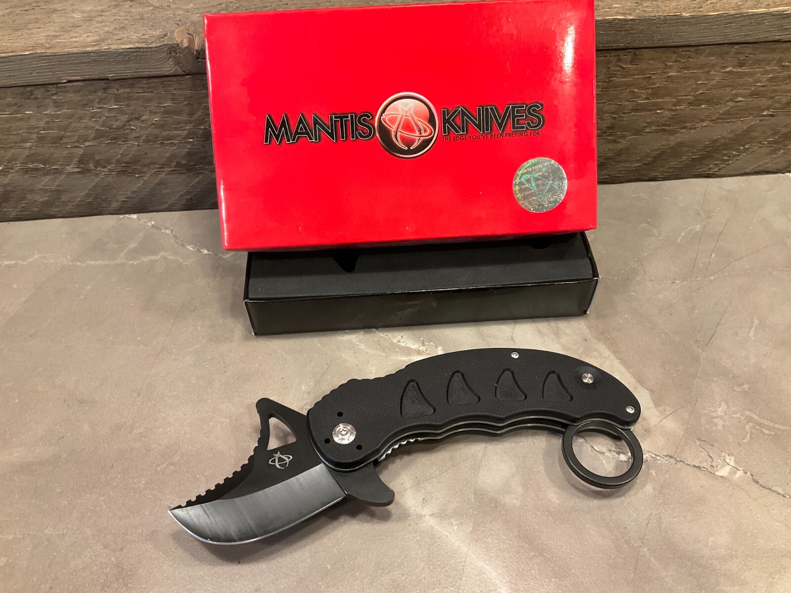 Mantis MKF-814 Snaggletooth I M-vx Steal Karambit Blackout New In Box