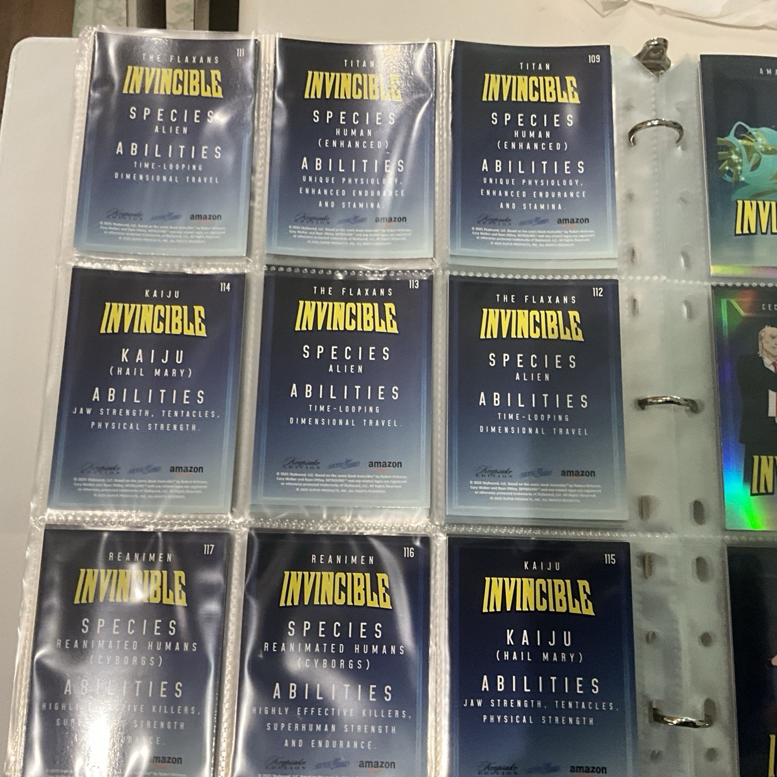 2025 Keepsake Invincible Premiere Edition Complete Base Set 1-150 In Binder