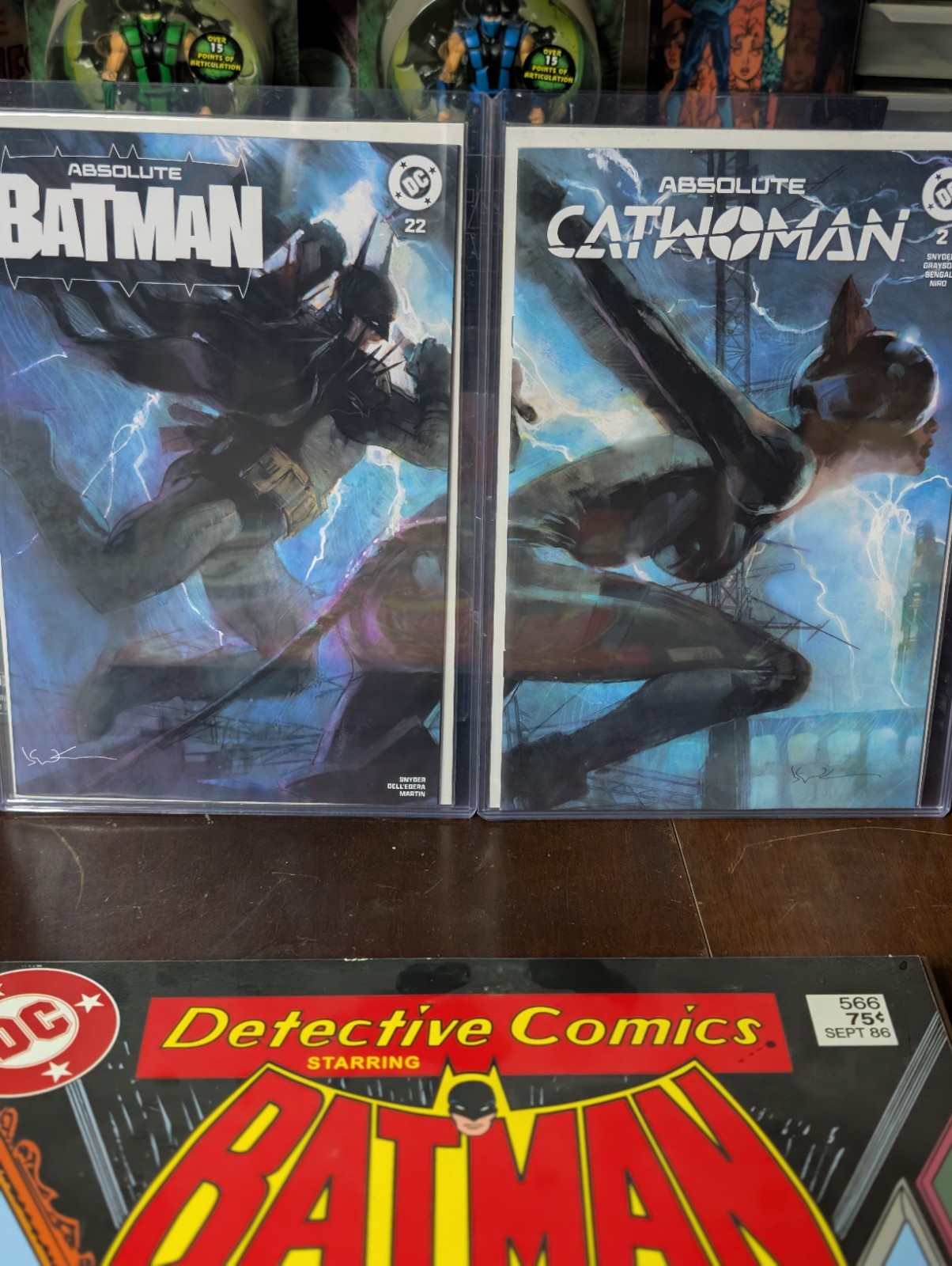 Absolute Batman Absolute Catwoman Sdcc Connecting Covers With Toploaders