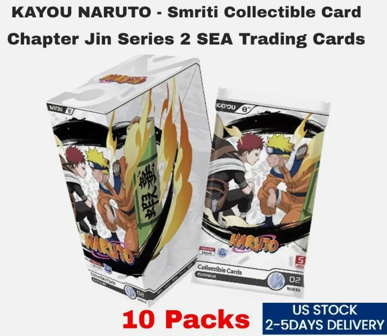 KAYOU NARUTO Smriti Collectible Chapter Jin English Series 2 Sealed Box US STOCK