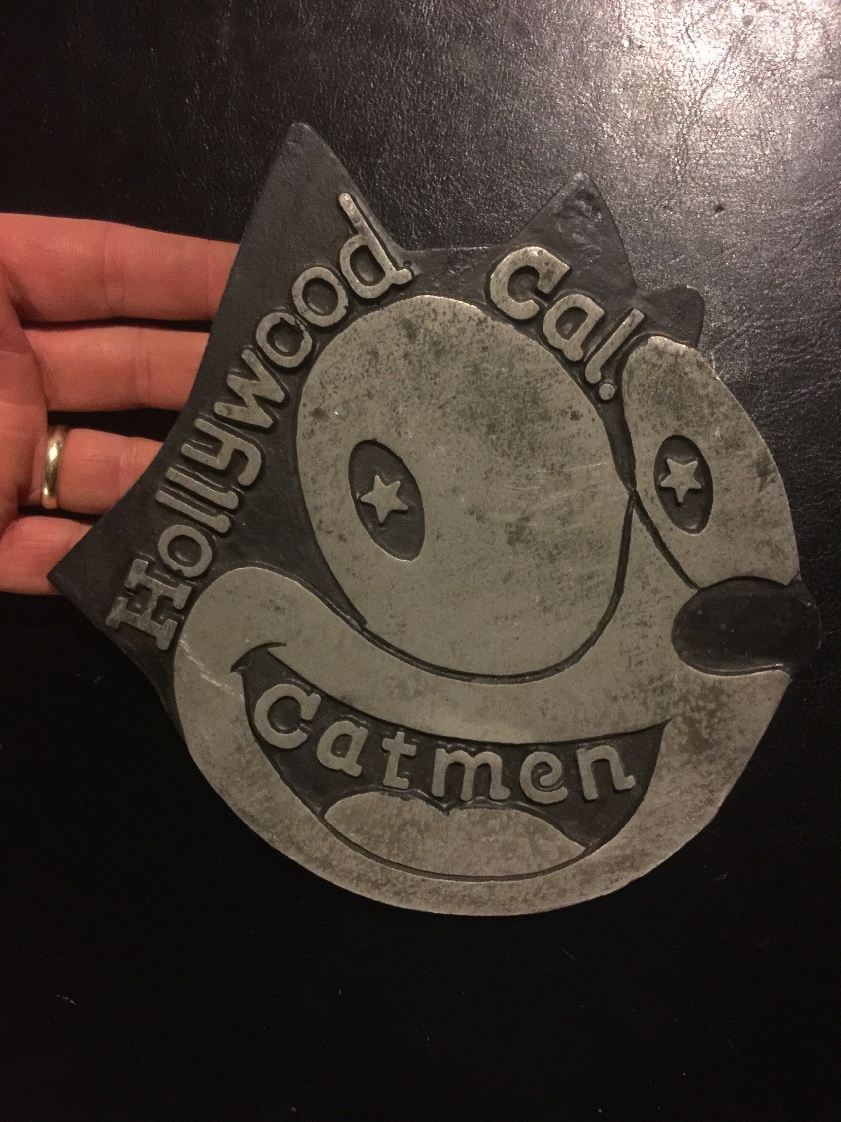 Felix the Cat Sign Plaque Metal Patina HOTROD RATROD Chevy Ford Car Collector