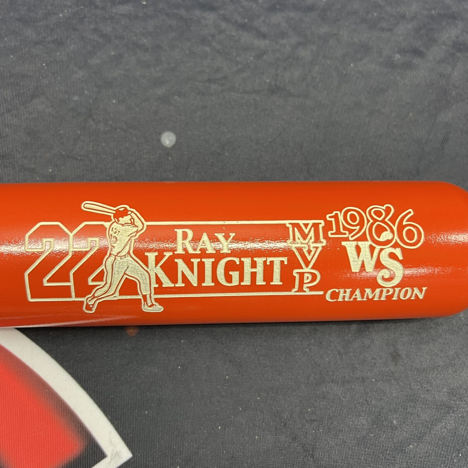 Ray Knight Mets Signed Cooperstown Collector Bat 1986 WS MVP Steiner CX