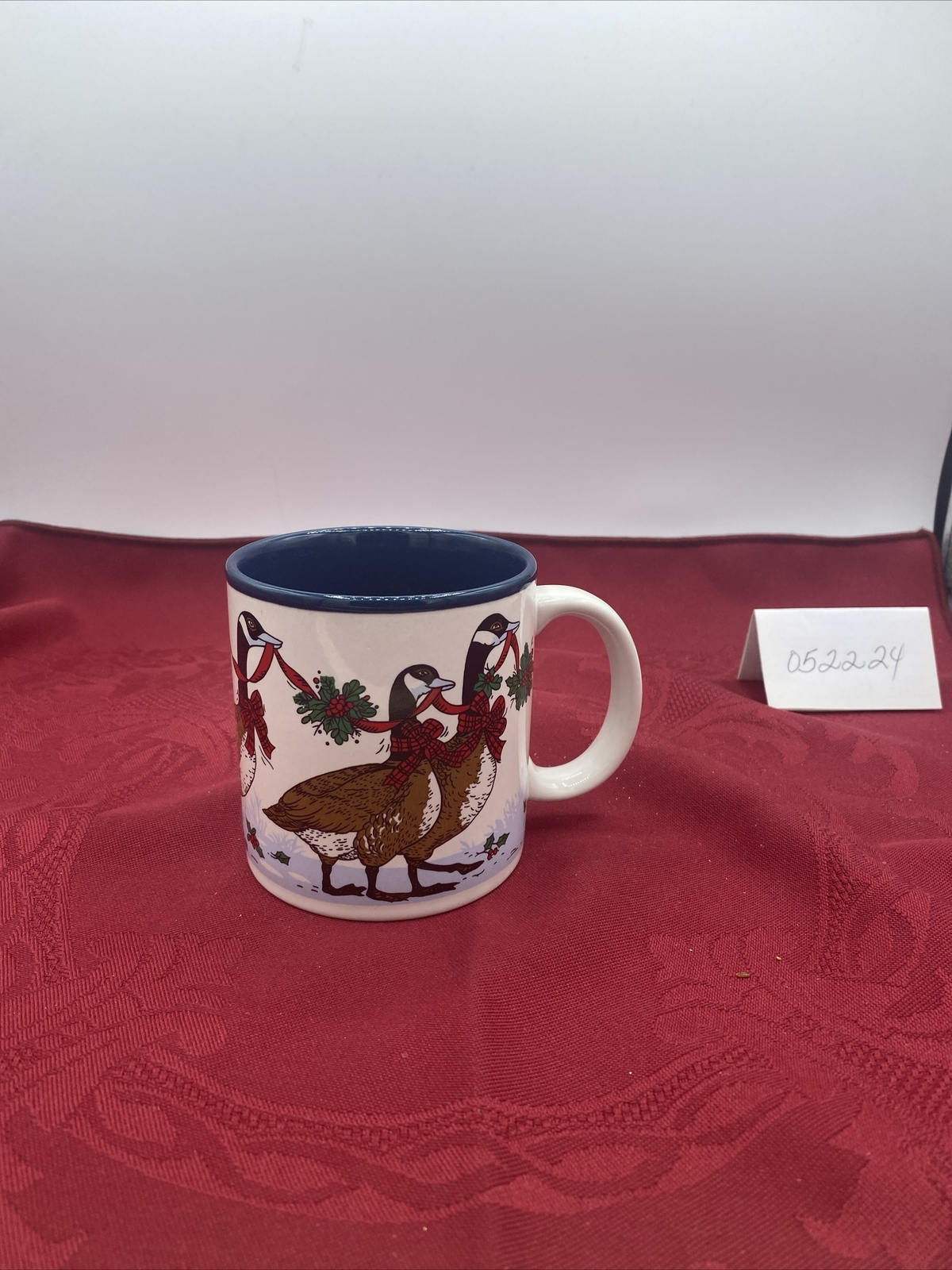 Potpourri Press Christmas Goose Geese Mug Marvelous Mugs 3.75” Tall