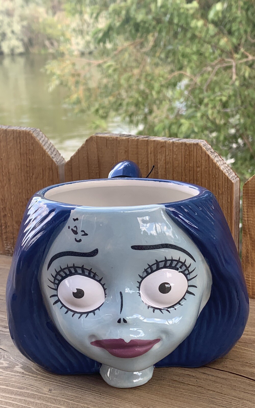 Corpse Bride EMILY 3-D Head Mug NWT *Please Note That Paint Will Vary On Mugs!*