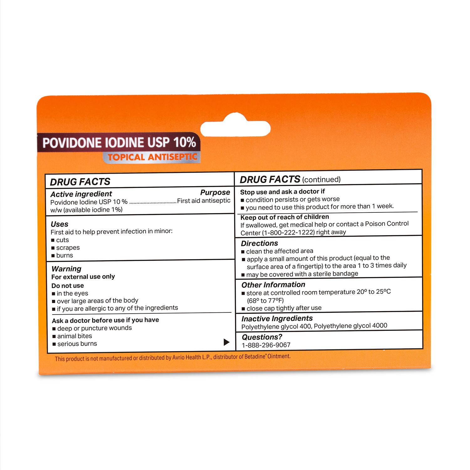 Globe Povidone Iodine 10% First Aid Ointment 1 Oz for Cuts Scrapes Burn (4 pack)