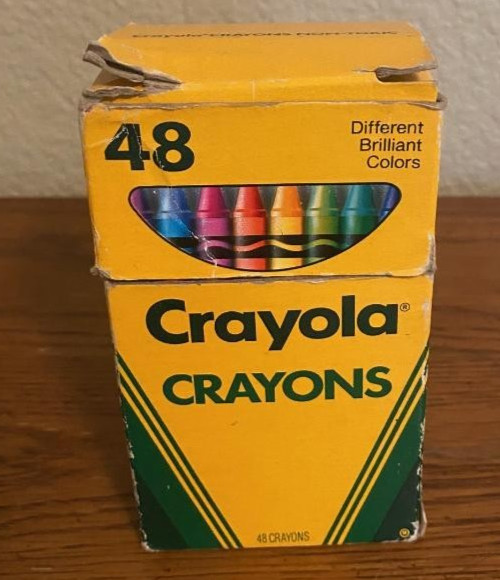 Vintage Crayola Binney & Smith 48 Color Crayons 1990 USA