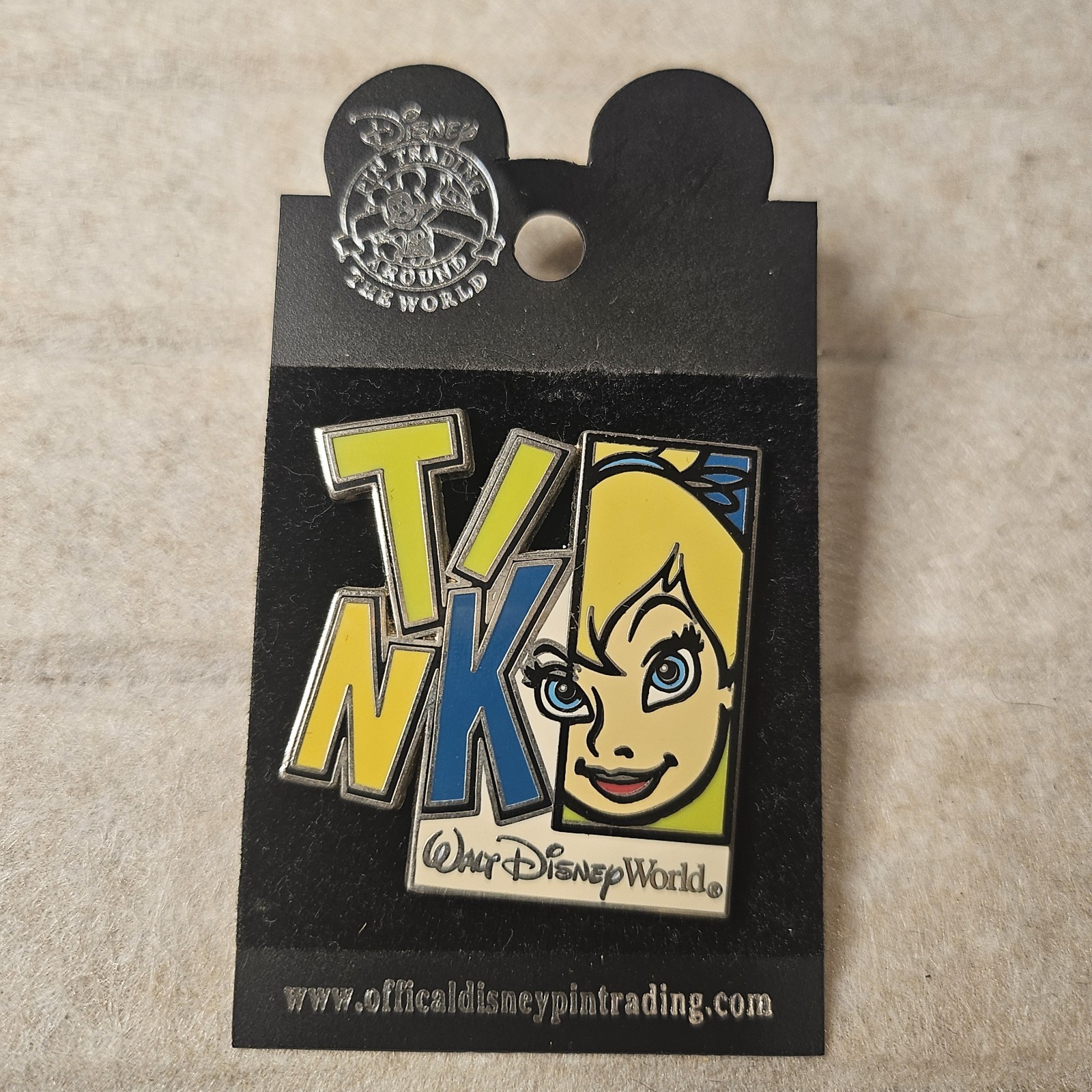 2005 Disney Tinker Bell Colorful Character Block Letter Pin