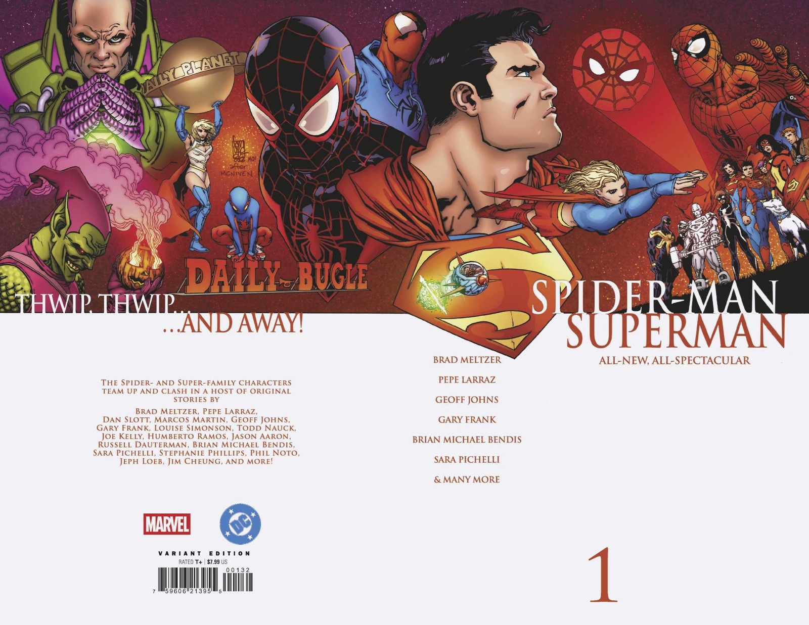 🔥 SPIDER-MAN SUPERMAN 1 CAMUNCOLI 1:25 Civil War Wraparound Ratio Variant