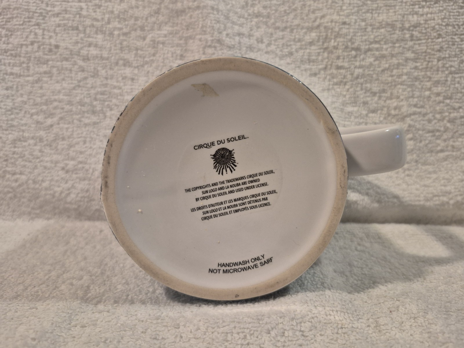 Large Cirque de Soleil Coffee Mug with Raised Colorful Figures