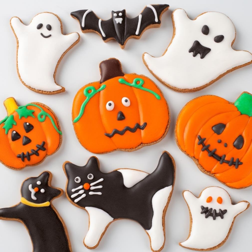 Halloween Cookie Cutters Set – 12 Pieces Stainless Steel 1, Silver