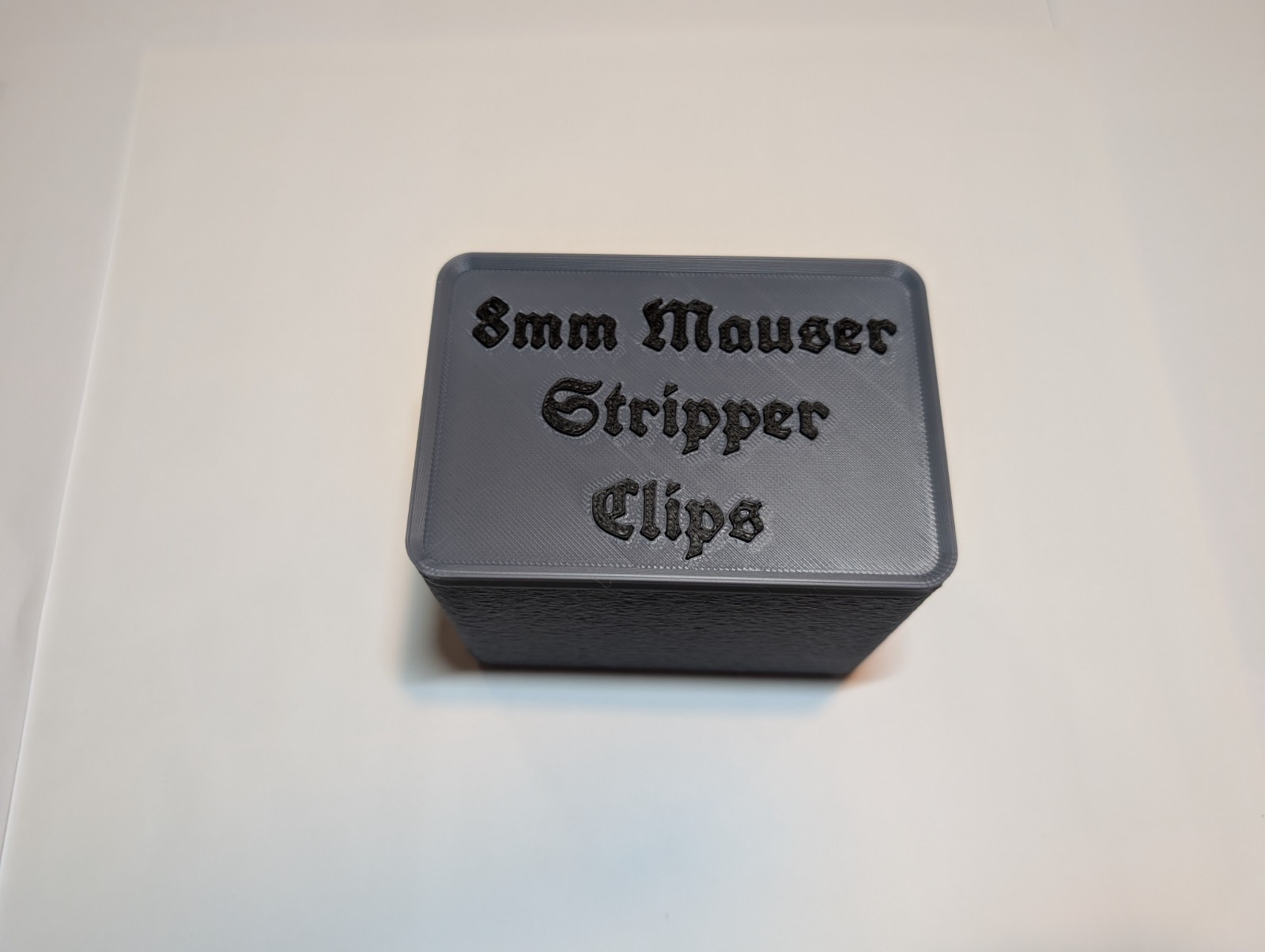 8mm Mauser Stripper Clip Storage Box (Box Only)