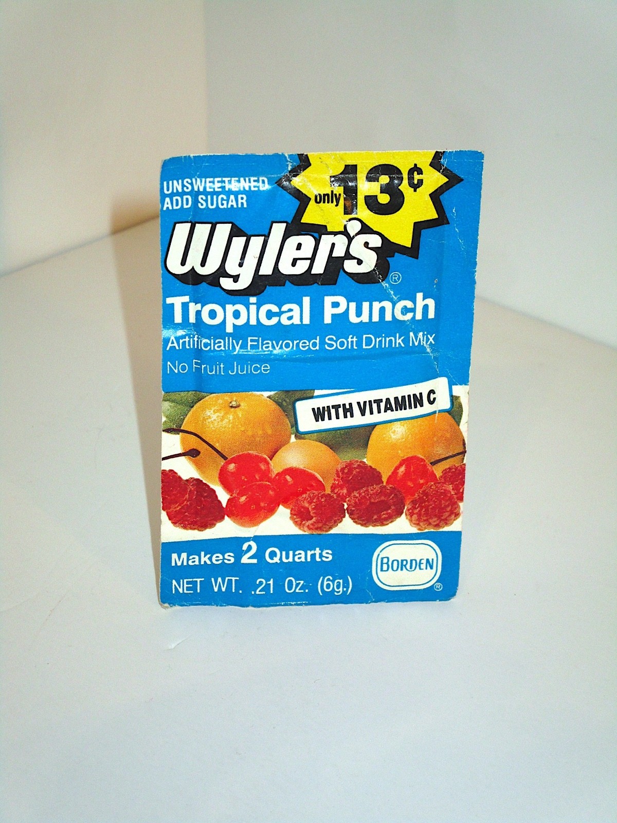 Vtg 80’s 1981 Wyler’s Tropical Punch Soft Drink Mix Packet Package Unopened NEW