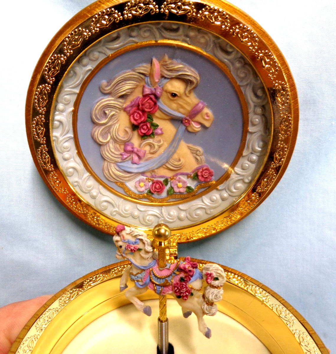 The San Francisco Music Box Co Carousel Horse Music Box Michael Adams