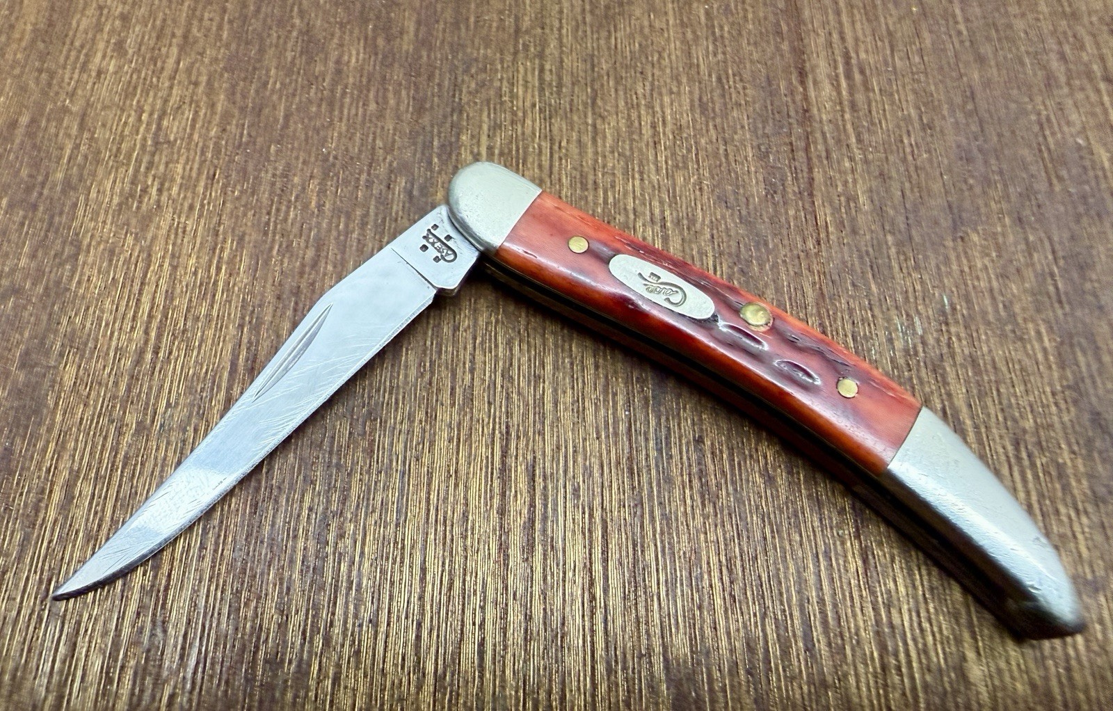 CASE XX BONE 610096 SS TINY TOOTHPICK POCKET KNIFE. No Dots
