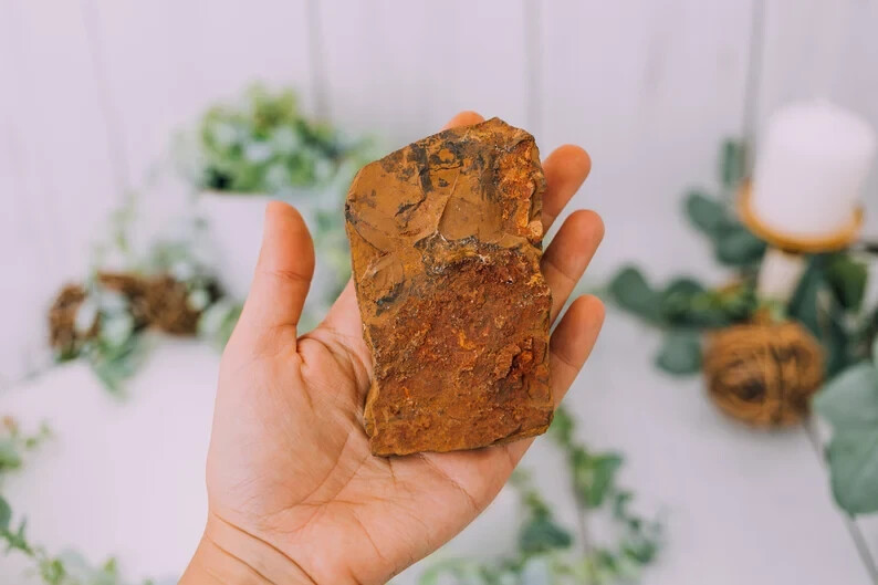 XL Raw Golden Tigers Eye Crystal Specimens Rough Stones Lapidary Rocks Gems
