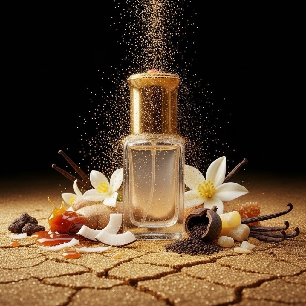 Golden Sand. Uncut Concentrated Perfume Oil/ Attar Oil. Alcohol-Free 3ml Roll-On