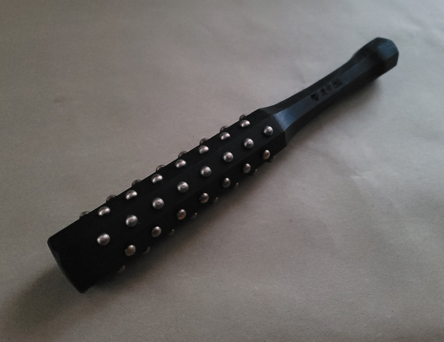 RMJ Tactical Tinysubo, Mini Tetsubo, Japanese War Club, Hickory, 60 Copper Studs