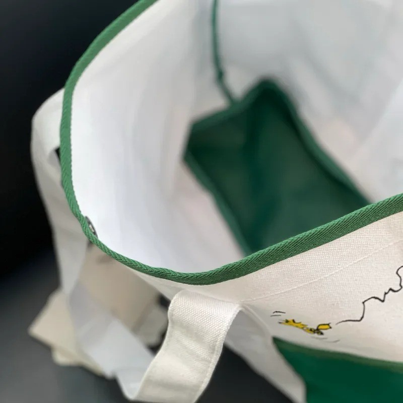 2025 New Starbucks Snoopy Tote Bag Shoulder Bag WHITE/GREEN Color-Free Shipping