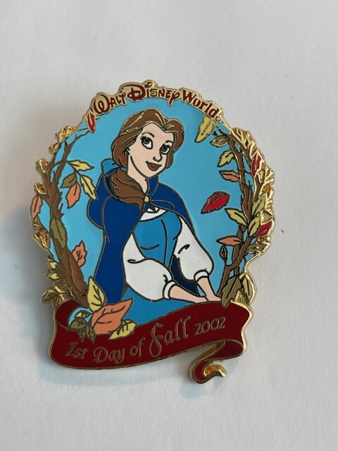 WDW 1st Day Of Fall 2002 Belle Beauty And The Beast LE Disney Pin (A2)