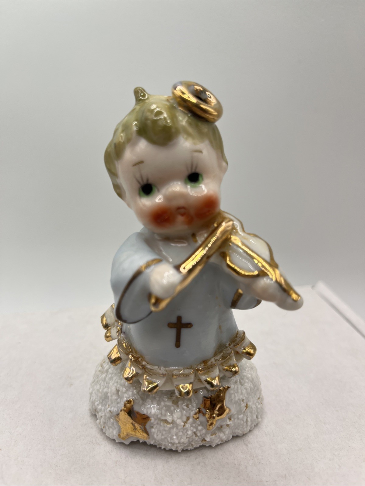 Japan Angel Figurine Playing The Violin- Missing Wings