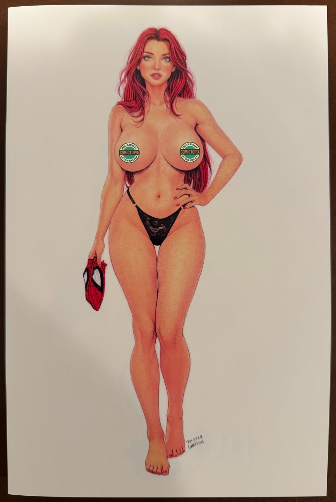 Cool Comics (Unmasked Heat) Variant Naughty Virgin MJ Spider-Man LTD High Grade