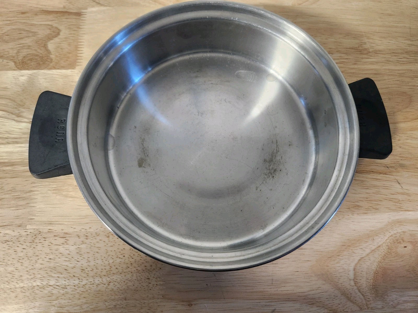Rena Ware VTG 18-8 Stainless Steel 3 Ply 7-1/4″ Pot & Double Handles USA