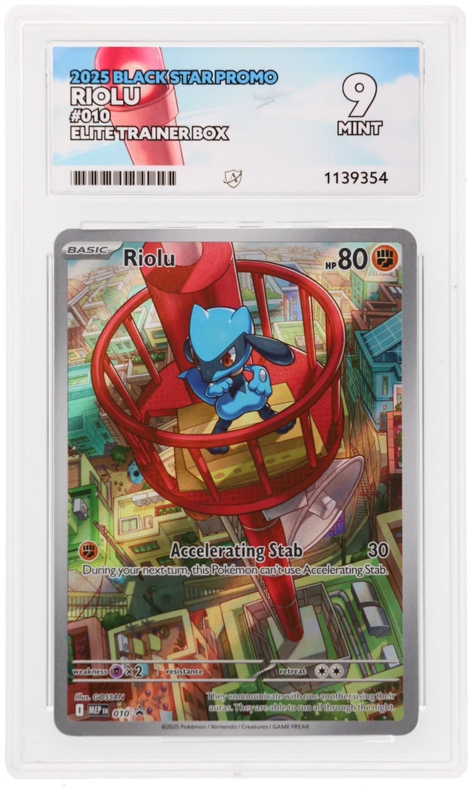 ACE 9 Riolu SVP 010 Black Star Promo Pokemon Mint